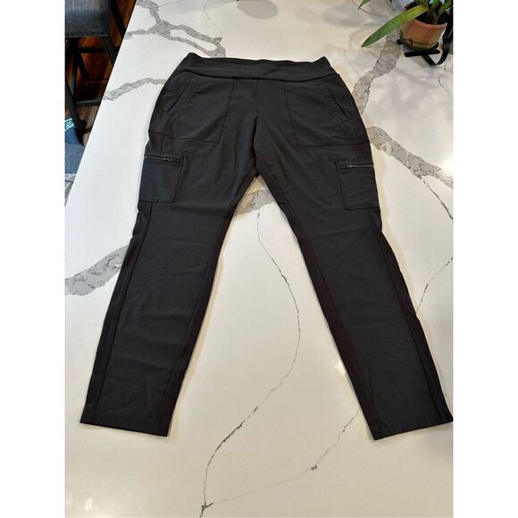 Athleta Highline Hybrid Cargo Tight Dark Onyx Grey Women’s Sz 16 - Picture 1 of 8